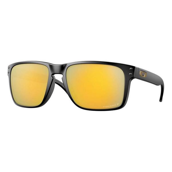 Men's Oakley Holbrook XL Prizm Polarized Sunglasses Matte Black/Prizm 24K Polarized