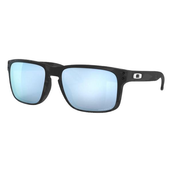 Men's Oakley Holbrook Prizm Polarized Sunglasses Matt Black Camo/Prizm Deep Water Polarized