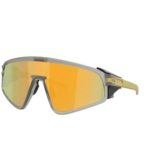 Men's Oakley Latch Panel Prizm Sunglasses Matte Grey Ink/Prizm 24k