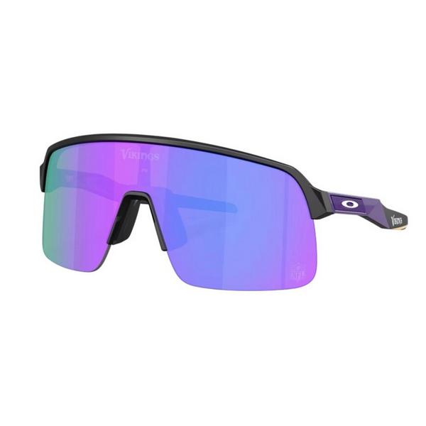 Men's Oakley Minnesota Vikings Sutro Lite Prizm Sunglasses Matte Black/Prizm Violet