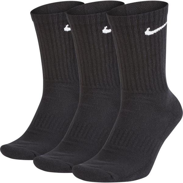 Nike Everyday Cushioned Crew Socks XLarge Black/White 3 Pack