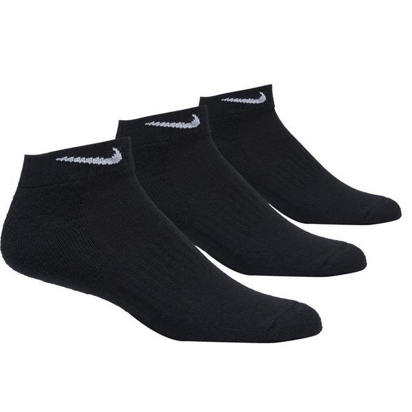 Nike Everyday Cushioned 3 Pack Ankle Socks Small Black/White 3 Pack