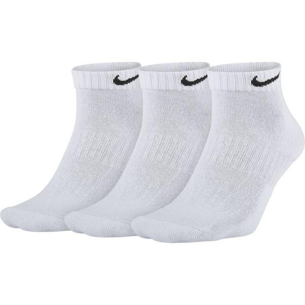 Nike Everyday Cushioned Low Socks XLarge White/Black 3 Pack