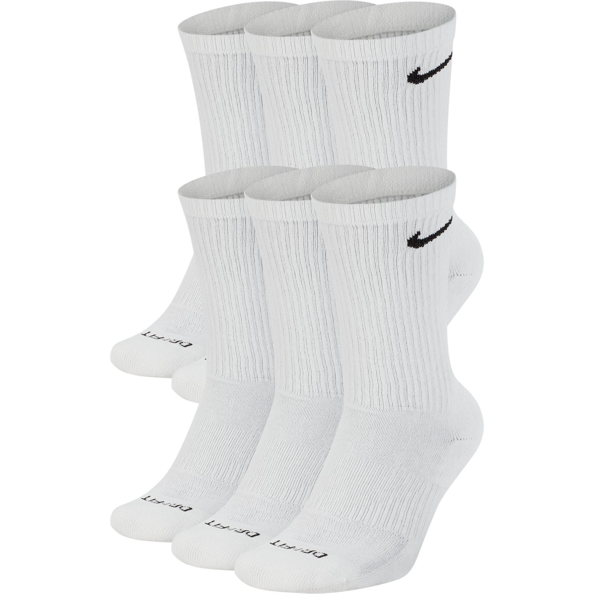 Adult Nike Everyday Plus Cushioned Training Crew Socks 6 Pack