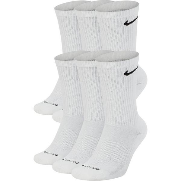 Nike Everyday Plus Crew Socks XLarge White/Black 6 Pack