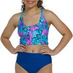 Women's Next Luau Connected Scoop Neck Swim Bikini Top - Thumbnail 1 of 3