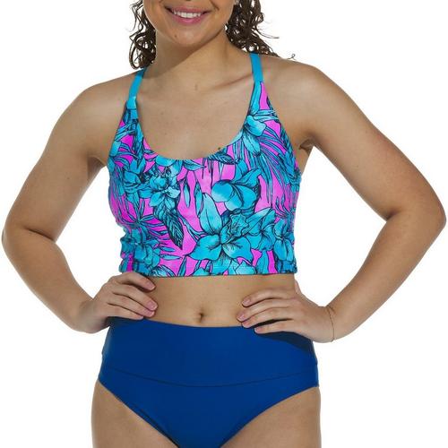 Women's Next Luau Connected Scoop Neck Swim Bikini Top - Primary Image