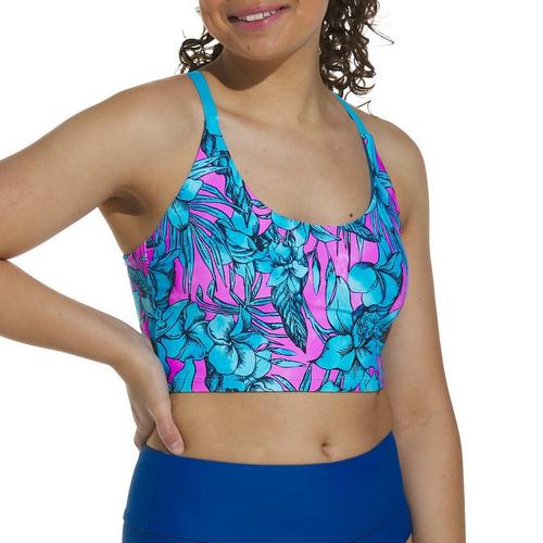 Women's Next Luau Connected Scoop Neck Swim Bikini Top - Primary Image