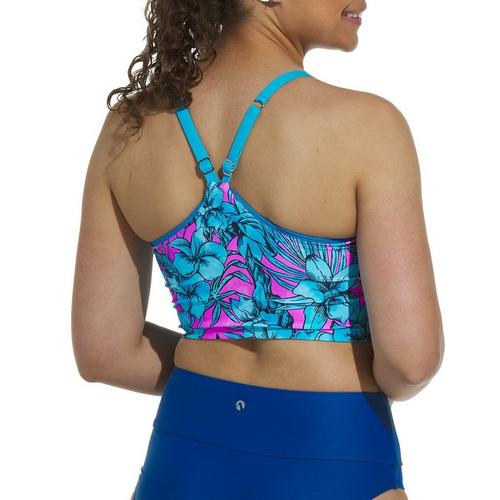 Women's Next Luau Connected Scoop Neck Swim Bikini Top - Primary Image