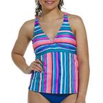 Women's Next Hamptons Stripe Lunge Sport Swim Tankini - Thumbnail 1 of 3