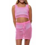 Girls' Beach Lingo Cover Me In Sunshine Crochet Swim Cover Up Set Swim Cover Up - Thumbnail 1 of 3