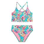 Girls' Beach Lingo Kozmic Blues Ruffle Swim Bikini Set - Thumbnail 1 of 3