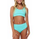 Girls' Beach Lingo Scrunchies Longline Swim Bikini Set - Thumbnail 2 of 3