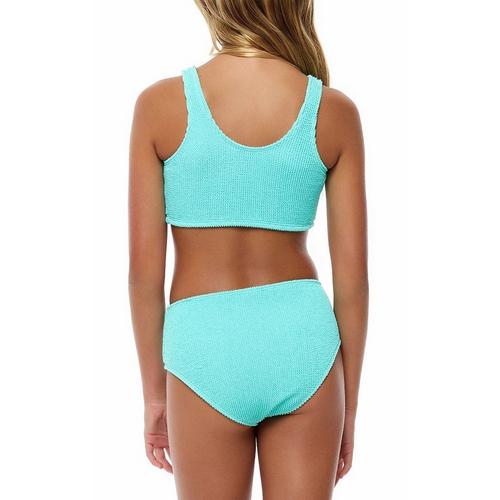 Girls' Beach Lingo Scrunchies Longline Swim Bikini Set - Primary Image