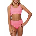 Girls' Beach Lingo Scrunchies Longline Swim Bikini Set - Thumbnail 2 of 3
