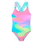 Girls' Beach Lingo Solar Flair Strappy One Piece Swimsuit - Thumbnail 1 of 4