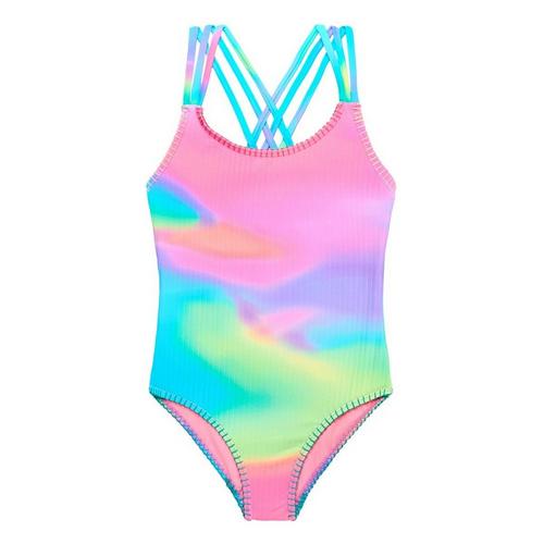 Girls' Beach Lingo Solar Flair Strappy One Piece Swimsuit - Primary Image