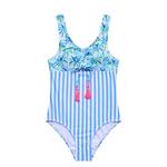 Girls' Beach Lingo Palm Paradise One Piece Swimsuit - Thumbnail 1 of 2