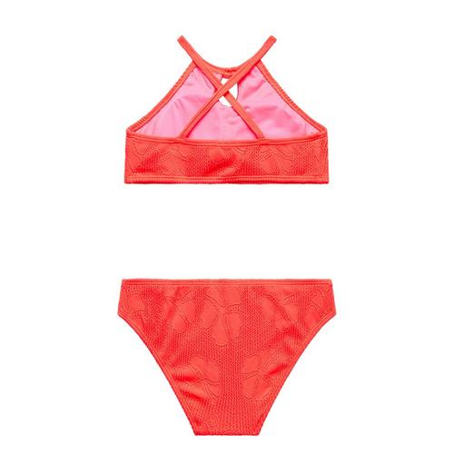 Girls' Beach Lingo Jacquard Hibiscus Swim Bikini Set - Primary Image