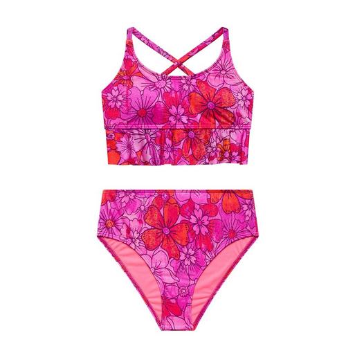 Girls' Beach Lingo Sweet & Spicy Cross Back Swim Bikini Set - Primary Image