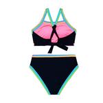Girls' Beach Lingo Bold Moves Whipstitch Swim Bikini Set - Thumbnail 2 of 2