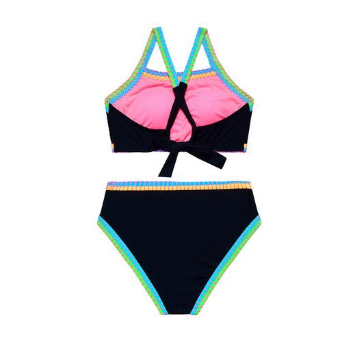 Girls' Beach Lingo Bold Moves Whipstitch Swim Bikini Set - Primary Image