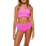 Girls' Beach Lingo Scrunchies Longline Swim Bikini Set - Thumbnail 1 of 7