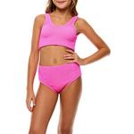 Girls' Beach Lingo Scrunchies Longline Swim Bikini Set - Thumbnail 2 of 7