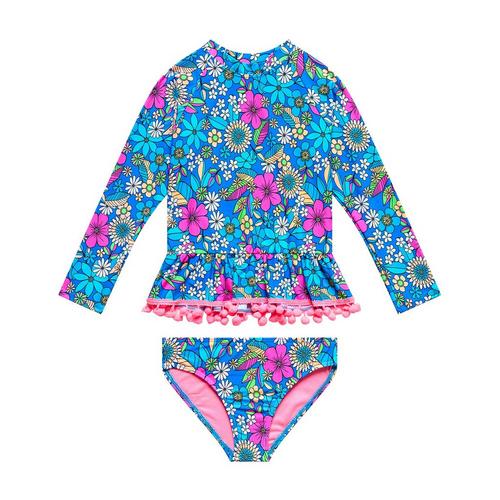 Girls' Beach Lingo Electric Ave Swim Rashguard - Primary Image