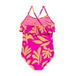 Girls' Beach Lingo Shape Shifter Ruffle One Piece Swimsuit - Thumbnail 2 of 2