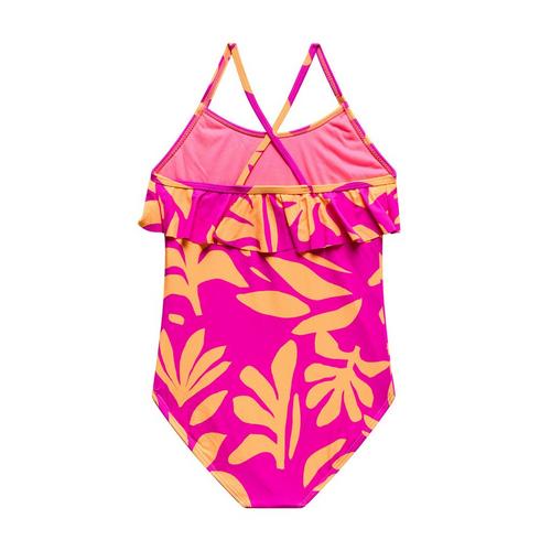Girls' Beach Lingo Shape Shifter Ruffle One Piece Swimsuit - Primary Image