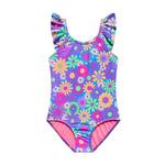 Girls' Beach Lingo Daisy Days One Piece Swimsuit - Thumbnail 1 of 2