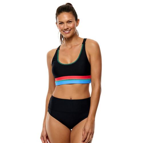 Women's Next Good Karma Shaka Slay Scoop Neck Swim Bikini Top - Primary Image