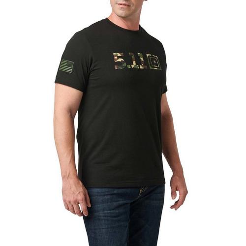 Men's 5.11 Woodland Camo Fill T-Shirt - Primary Image