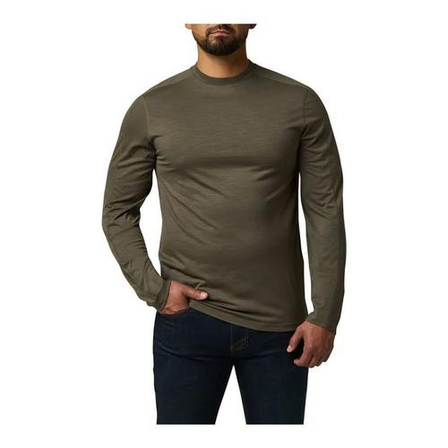 Men's 5.11 Sulli UV Merino Crew Long Sleeve Cowl Neck T-Shirt - Primary Image