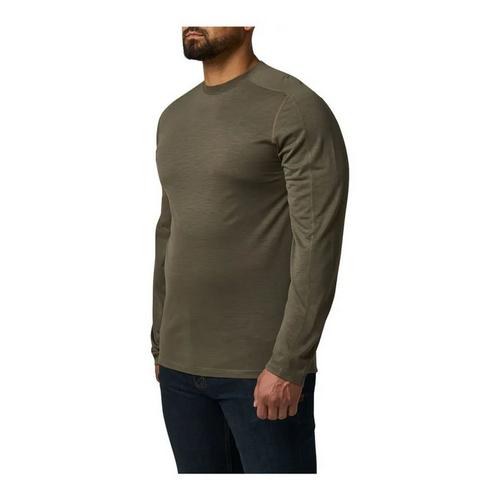 Men's 5.11 Sulli UV Merino Crew Long Sleeve Cowl Neck T-Shirt - Primary Image