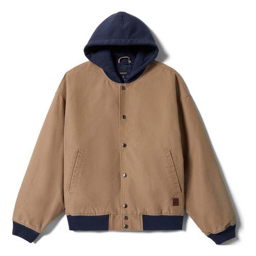 Men's Brixton Canvas Jacket Hooded Bomber Jacket - Primary Image