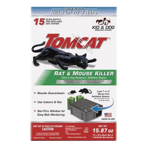 Tomcat Bait Station Blocks For Mice and Rats 1 pk - Primary Image
