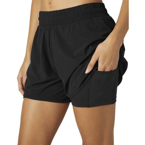Women's Beyond Yoga Stretch Woven In Stride Lined Shorts - Primary Image