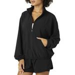 Women's Beyond Yoga Stretch Woven In Stride Lined Long Sleeve 1/2 Zip - Thumbnail 2 of 3