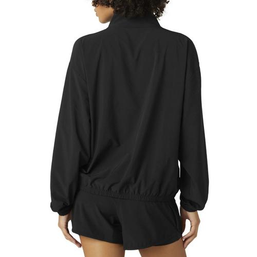Women's Beyond Yoga Stretch Woven In Stride Lined Long Sleeve 1/2 Zip - Primary Image