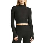 Women's Beyond Yoga Moving On Long Sleeve Mock Neck Crop Top - Thumbnail 1 of 3