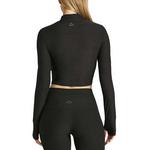 Women's Beyond Yoga Moving On Long Sleeve Mock Neck Crop Top - Thumbnail 3 of 3