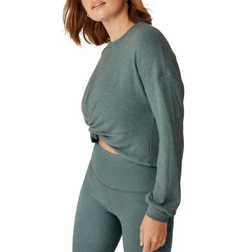 Women's Beyond Yoga Turn Inward Front Twist Cropped Long Sleeve Crop Top - Primary Image