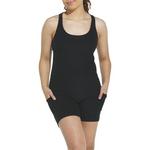 Women's Beyond Yoga Spacedye Get Up And Go Pocket Biker Romper - Thumbnail 1 of 4