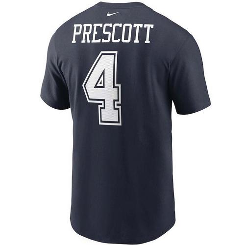 Nike Dallas Cowboys Dak Prescott #4 Name & Number Player T-Shirt - Primary Image