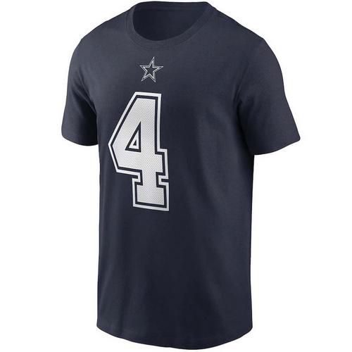 Nike Dallas Cowboys Dak Prescott #4 Name & Number Player T-Shirt - Primary Image