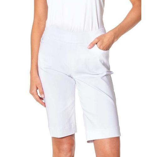 Women's Slimsation by Sport Haley Solid Pull-on Chino Shorts - Primary Image