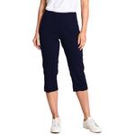 Women's Slimsation by Sport Haley Pull-on Solid Capri Golf Pants - Thumbnail 1 of 3