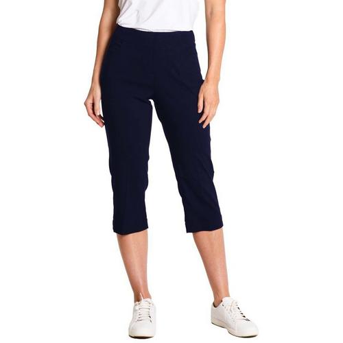 Women's Slimsation by Sport Haley Pull-on Solid Capri Golf Pants - Primary Image